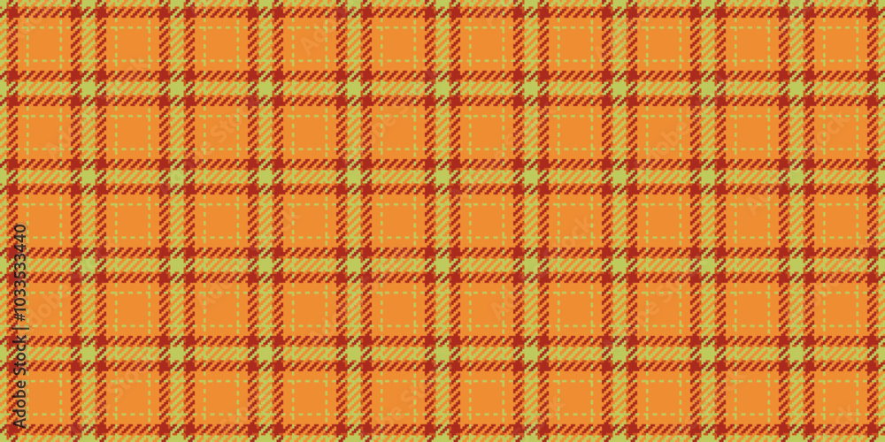 Adorable pattern fabric plaid, dimensional check textile tartan. Backdrop seamless vector background texture in orange and lime colors. Adorable pattern fabric plaid, dimensional check textile tartan. Backdrop seamless vector background texture in orange and lime colors.