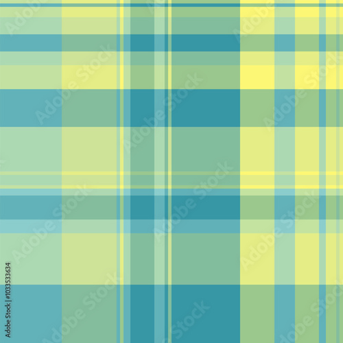 Relief seamless tartan plaid, linear vector texture pattern. Line textile fabric check background in light and lime colors.