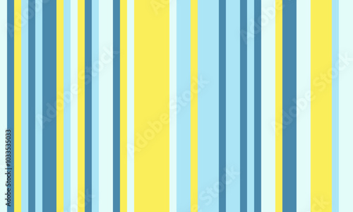 Pattern of vertical stripes, colorful thin and thick lines. Irregular stripe background, vector seamless texture. Abstract striped geometric design in bright colors.