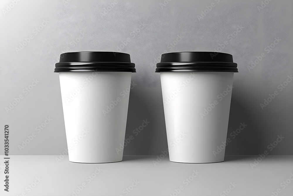 Blank coffee cup mockup where users can add their own branding or designs. Blank coffee cup mockup where users can add their own branding or designs.