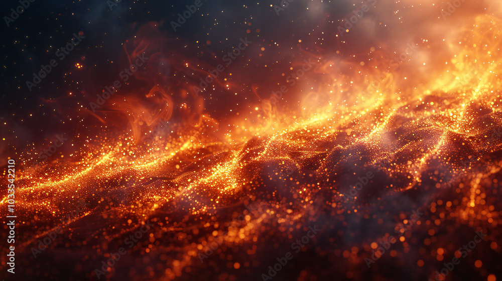 Background Illustration with Flame Effect in 16:9 Background Illustration with Flame Effect in 16:9