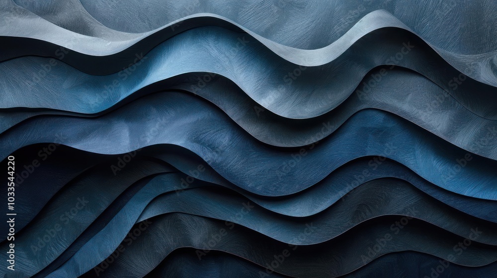 An abstract image of a wave pattern with a color gradient, An abstract image of a wave pattern with a color gradient,