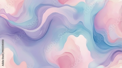 Dreamy waves of pink, blue, and purple blend seamlessly in this soothing abstract design, ideal for creative backgrounds