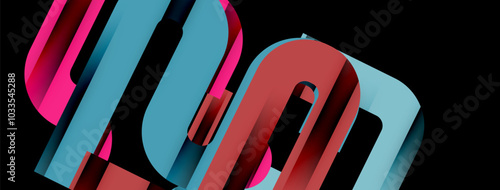 Lines, abstract letter style design background. Geometric vector Illustration For Wallpaper, Banner, Background, Card, Book Illustration, landing page