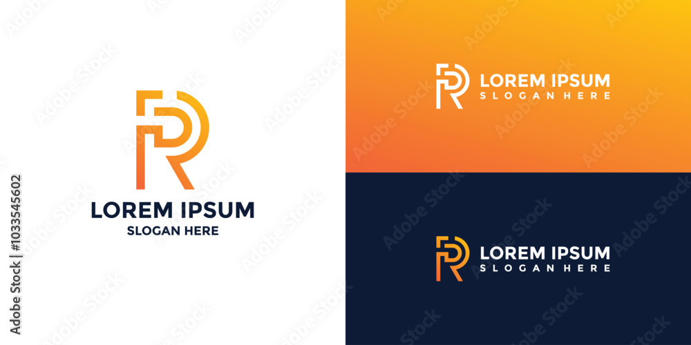 R letter logo with minimalist style R letter logo with minimalist style