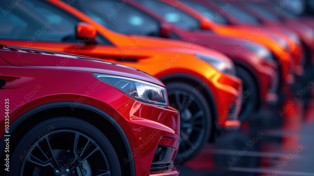 Cars For Sale Stock Lot Row. Car Dealer Inventory Cars For Sale Stock Lot Row. Car Dealer Inventory