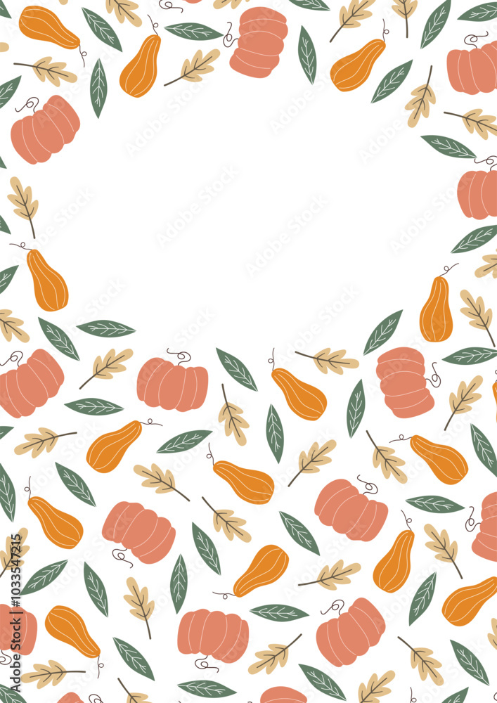 pumpkin. autumn pumpkin. a frame made of pumpkin and leaves. autumn harvest. beautiful frame. a template for creating postcards. vector. doodle drawing. on a white background. pumpkin. autumn pumpkin. a frame made of pumpkin and leaves. autumn harvest. beautiful frame. a template for creating postcards. vector. doodle drawing. on a white background.