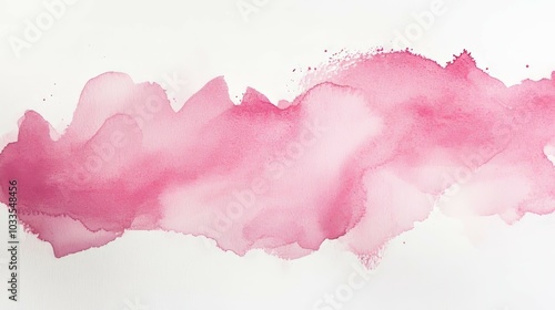 Pink watercolor wash. Abstract pink watercolor background with soft edges, perfect for design projects and backgrounds.