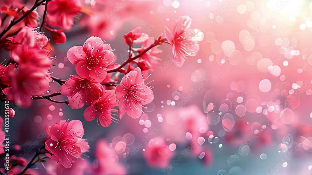 Close-up of cherry blossoms with soft bokeh lights and a pink background, evoking a sense of spring and tranquility. Ideal for floral, seasonal, and nature themes, emphasizing beauty and renewal. Close-up of cherry blossoms with soft bokeh lights and a pink background, evoking a sense of spring and tranquility. Ideal for floral, seasonal, and nature themes, emphasizing beauty and renewal.