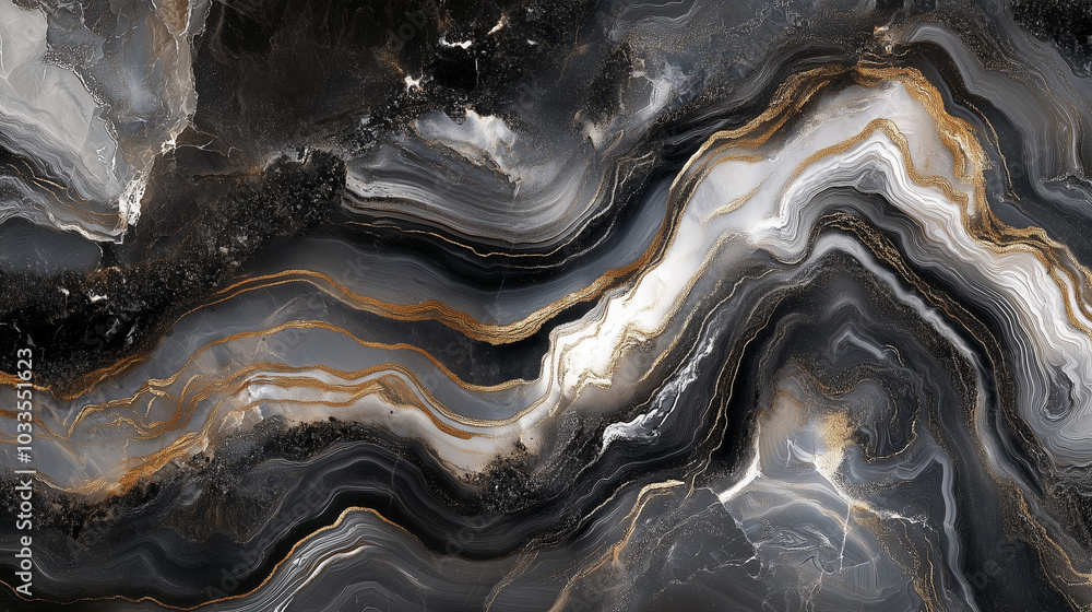 Black, grey and gold marble texture design for book or brochure cover, poster, wallpaper background Black, grey and gold marble texture design for book or brochure cover, poster, wallpaper background