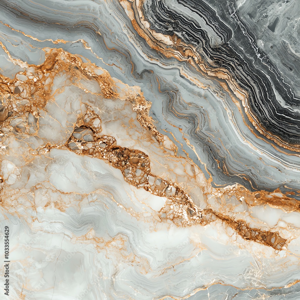 Elegant marble texture featuring flowing patterns of gray, white, and gold, perfect for adding a touch of luxury to any design. Elegant marble texture featuring flowing patterns of gray, white, and gold, perfect for adding a touch of luxury to any design.