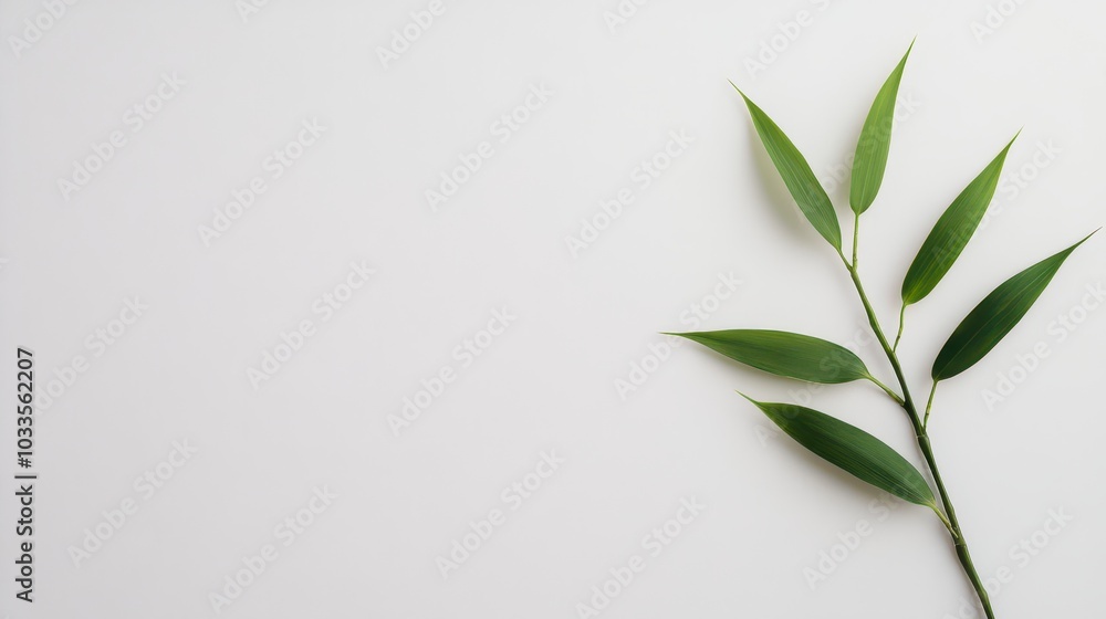 A minimalist composition featuring a single green leaf on a clean white background, ideal for nature-themed projects. A minimalist composition featuring a single green leaf on a clean white background, ideal for nature-themed projects.