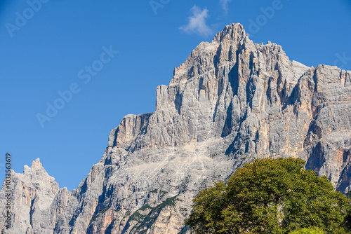 San Vito di Cadore, monte Pelmo, monte Sorapis, monte Antelao, Belluno, Veneto, Italia