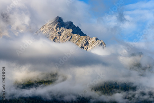 San Vito di Cadore, monte Pelmo, monte Sorapis, monte Antelao, Belluno, Veneto, Italia photo