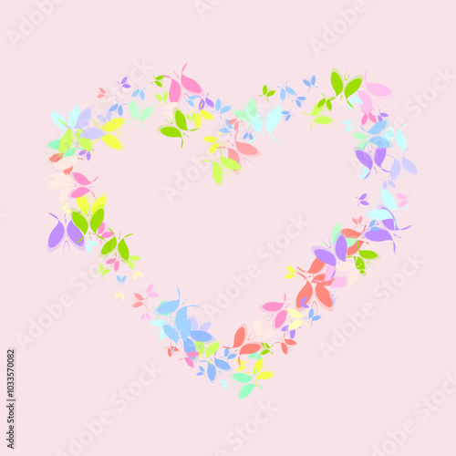 heart with flowers