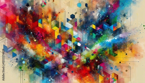 Abstract colorful background with many color background.