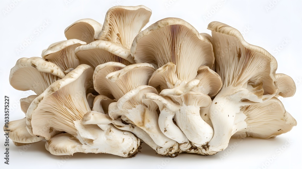 bunch of Maitake mushroom on white background. bunch of Maitake mushroom on white background.