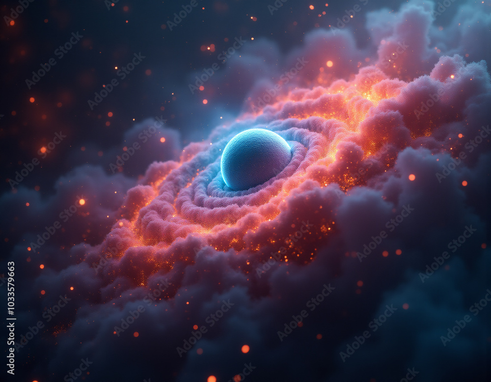 Obraz premium Space theme. Generative ai.