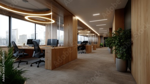 Wallpaper Mural Professional cleaning staff disinfecting modern office for a hygienic workspace environment Torontodigital.ca