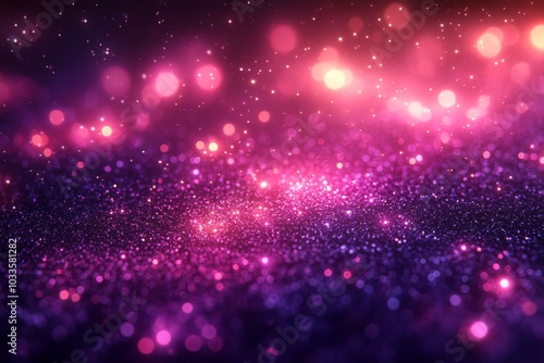 Background with bokeh lights in multicolors and motion blur.