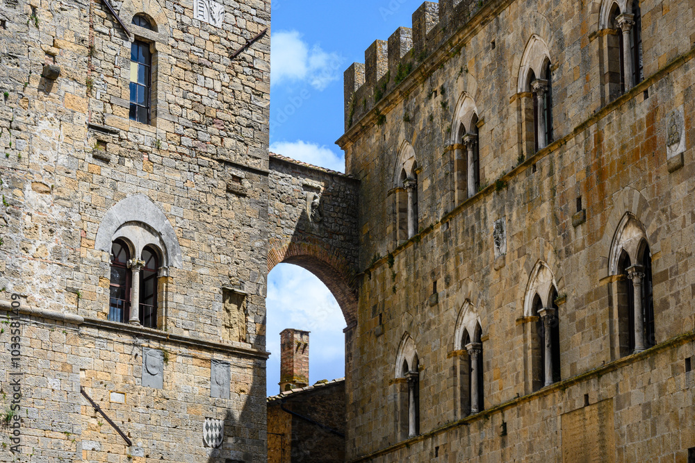 Fototapeta premium Volterra, Toscana, Piazza dei Priori