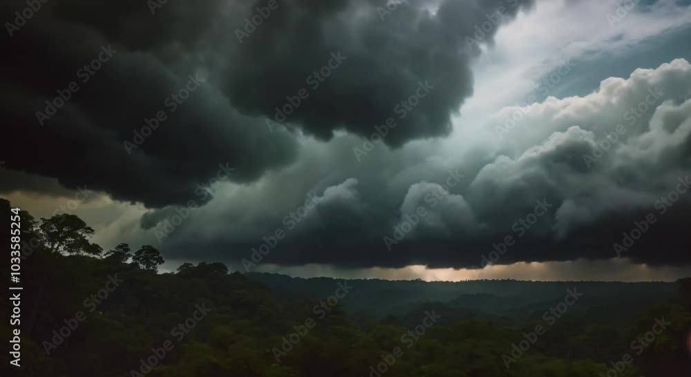 Quiet Jungle Pond Reflecting Surrounding Trees