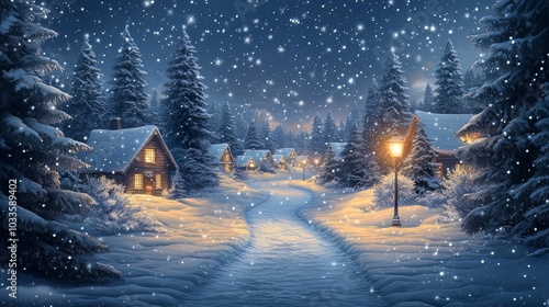 christmas tree in the night