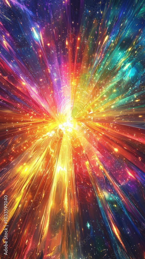 Vibrant Abstract Kaleidoscopic Light Background Vibrant Abstract Kaleidoscopic Light Background