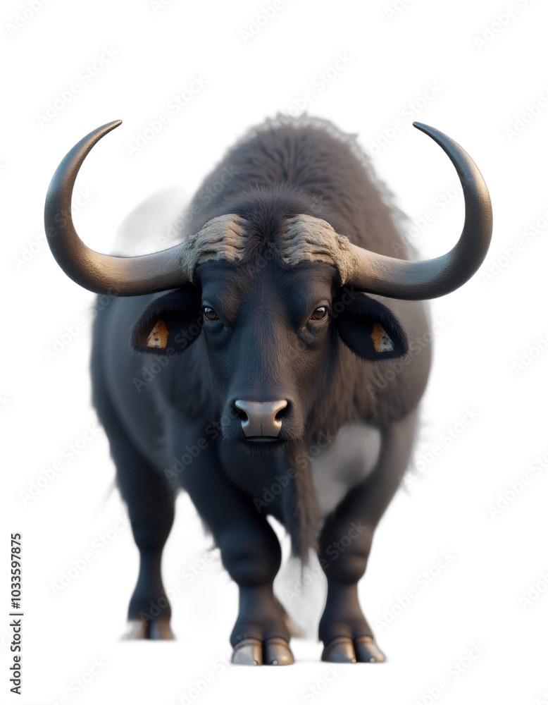 animal portrait on transparent background. Generative ai. animal portrait on transparent background. Generative ai.