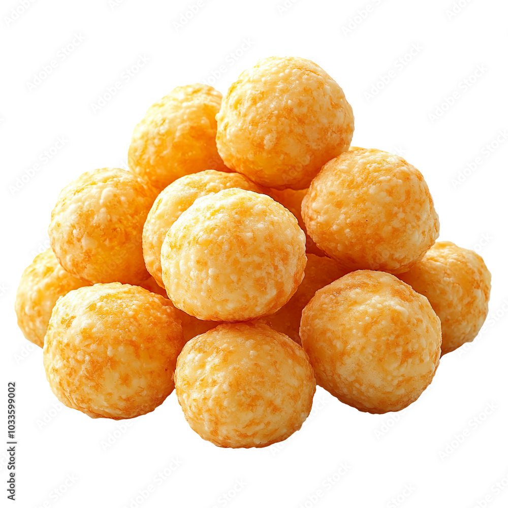 Cheese Puffs isolated on transparent background Cheese Puffs isolated on transparent background