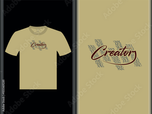 Creator Vector T Shirt Design