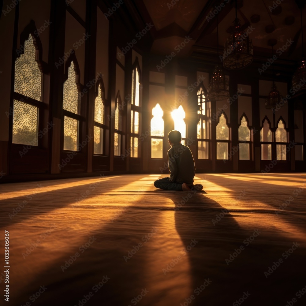 Praying light floor spirituality.