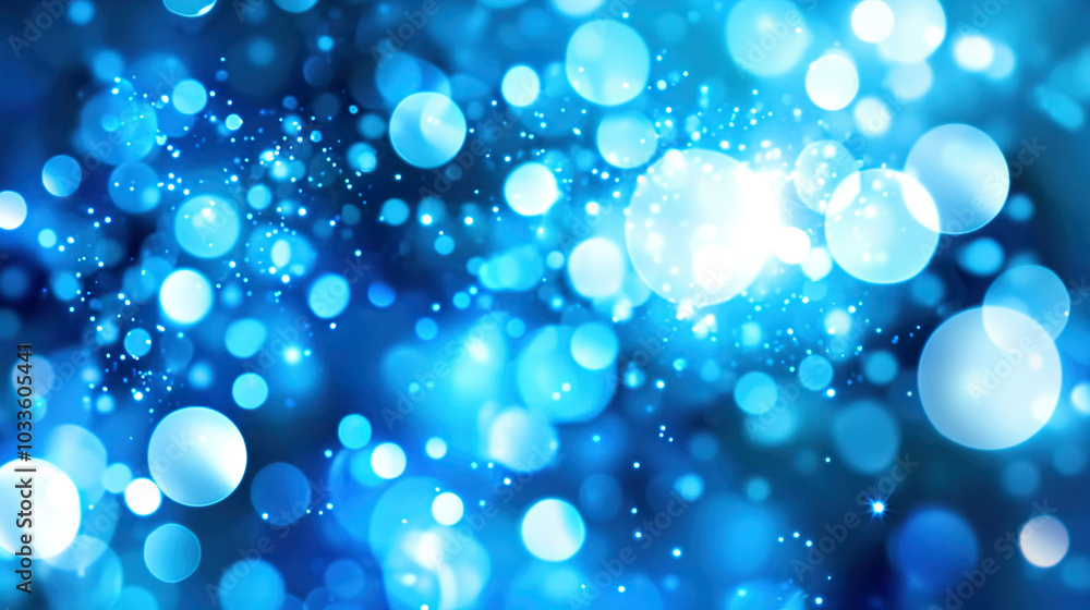 Abstract blue background with golden bokeh, festive photo background Abstract blue background with golden bokeh, festive photo background