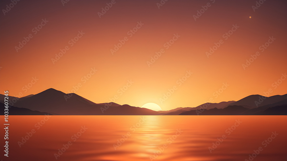 A sunset orange background with a soft glow, giving a warm and inviting feel, perfect for cozy themes A sunset orange background with a soft glow, giving a warm and inviting feel, perfect for cozy themes