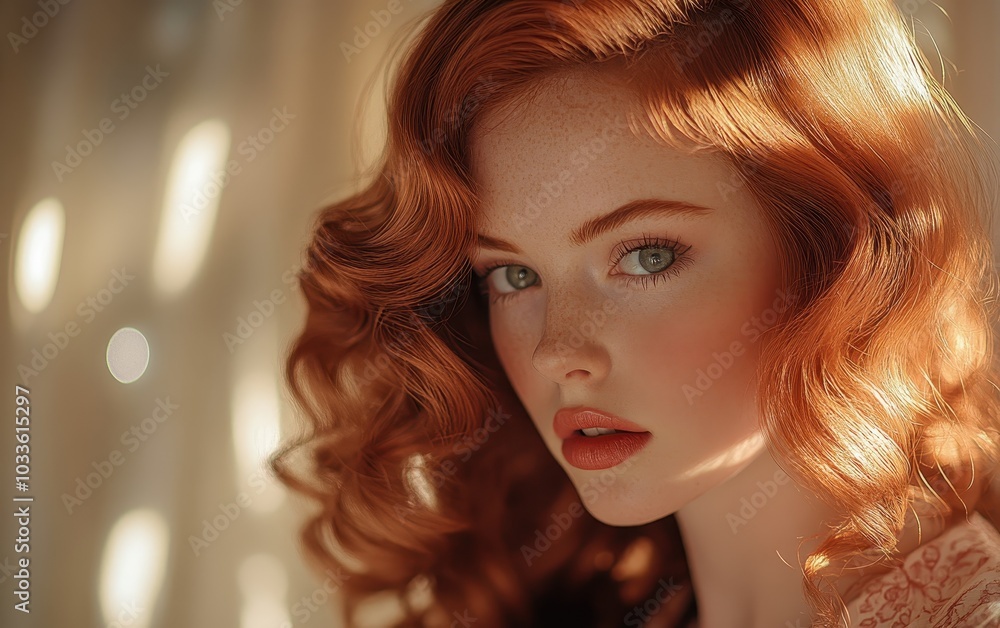 Portrait of a Young Woman with Red Hair Portrait of a Young Woman with Red Hair