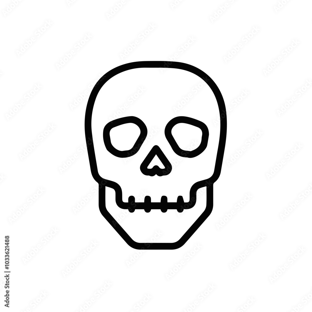 Skull icon symbol vector image illustration
