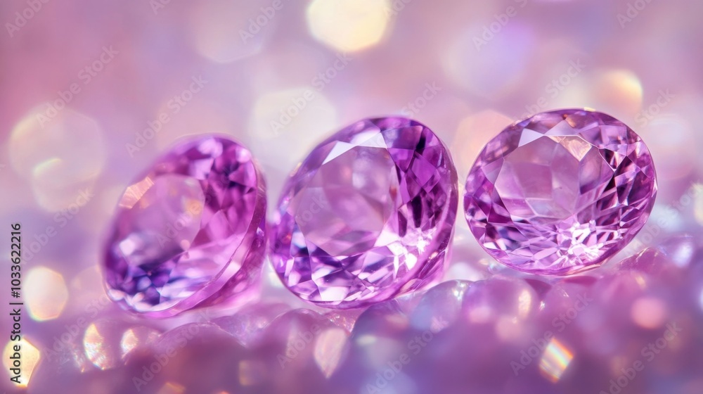 Zircon gemstones glowing softly under increasing Zircon gemstones glowing softly under increasing