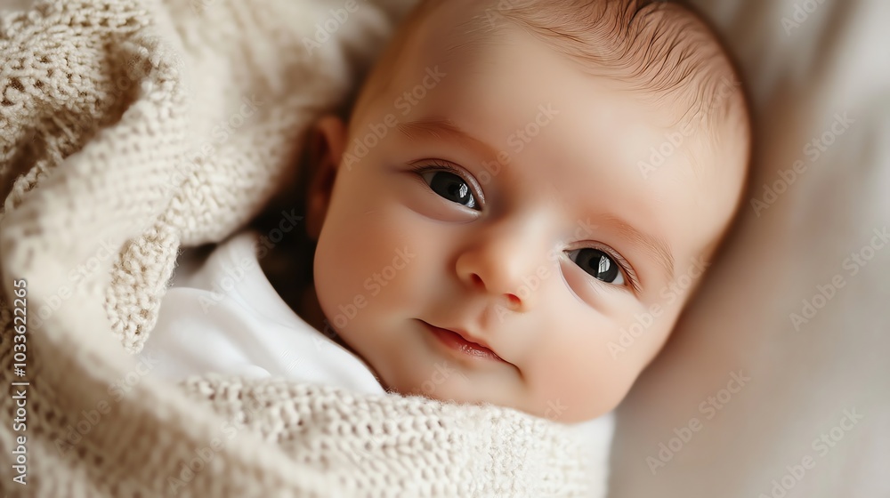 A sweet baby sleeps soundly, with a gentle smile on their face. A sweet baby sleeps soundly, with a gentle smile on their face.