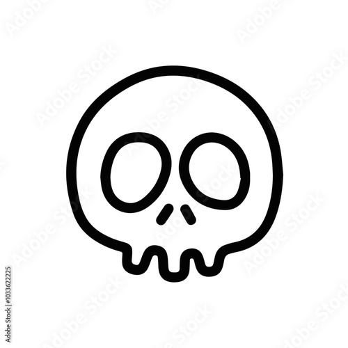 Skull icon symbol vector image illustration 