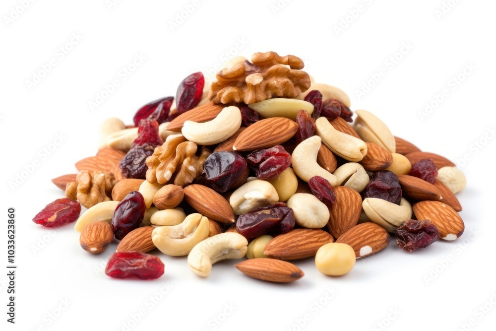 Mix of nuts and dry fruits food almond plant. Mix of nuts and dry fruits food almond plant.