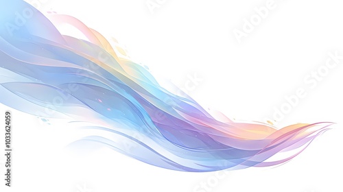 Abstract Wave of Pastel Colors. illustration abstract art background for presentations and wallpaper 