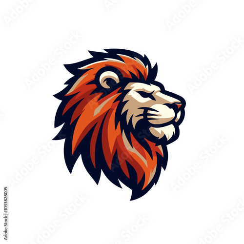 Lion modern sports logo mascot photo