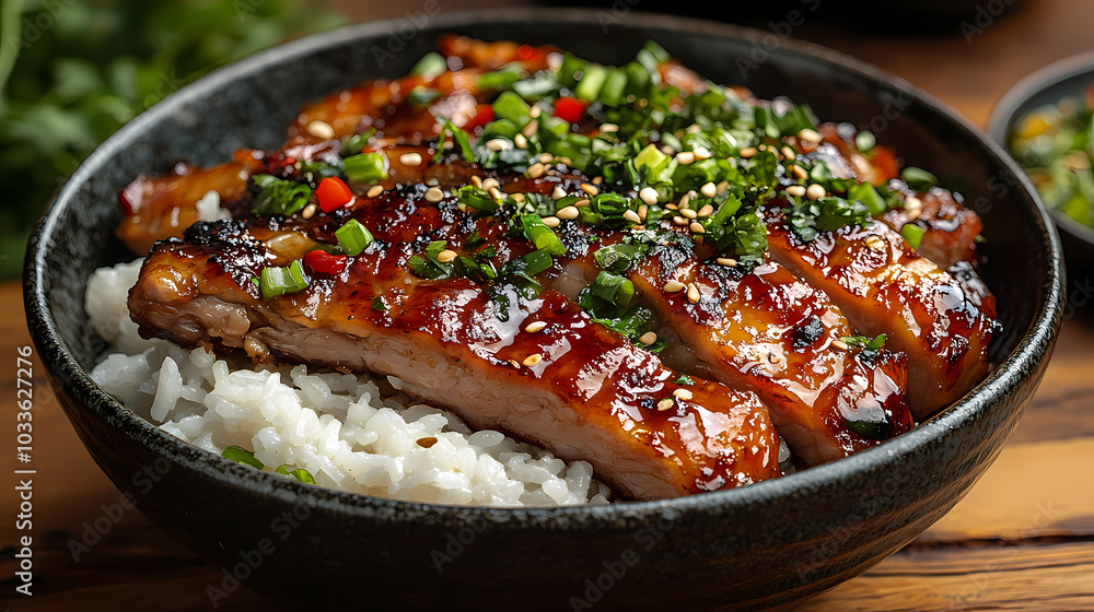 Pork leg rice,Steamed rice with braised pork leg, ready to eat Pork leg rice,Steamed rice with braised pork leg, ready to eat