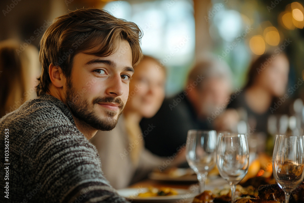 Happy bug full family celebrating thanksgiving together having best bonding time, Generative AI Happy bug full family celebrating thanksgiving together having best bonding time, Generative AI