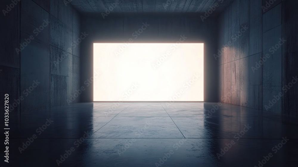 Abstract Minimalist Space with Soft Light Abstract Minimalist Space with Soft Light