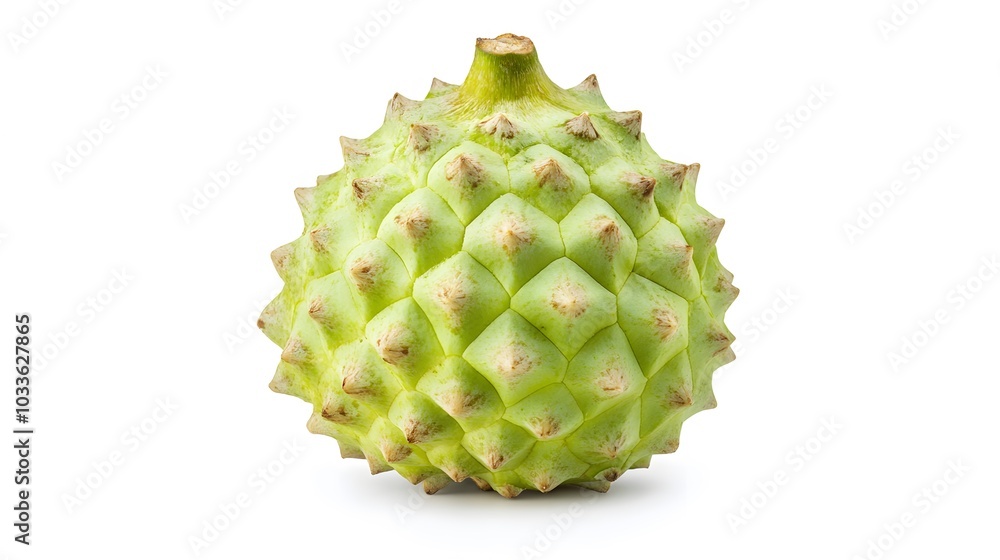 custard apple on white background. custard apple on white background.