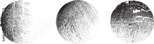 Vector rough edges stamp set .Grunge set of textured black labels . Pack of vector stickers. Grunge circle stamps, buttons, labels, tags for your design. Grunge textured black vector rubber stamps