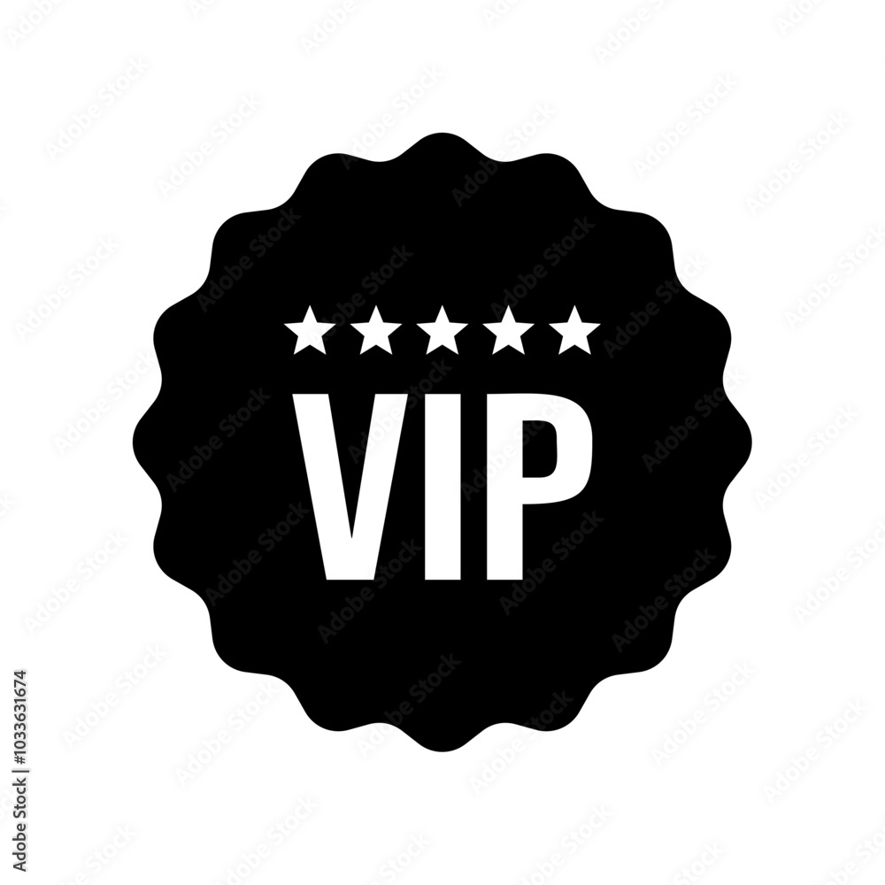vip badges icon, modern vector isolated on white background. vip badges icon, modern vector isolated on white background.