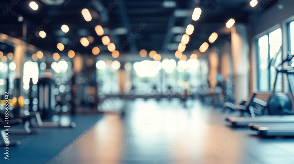 Blurred Gym Interior Blurred Gym Interior