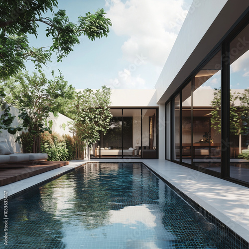 swimming pool in resort